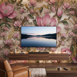 Floral Marble Luxury Italian Wallpaper (20/525320)
