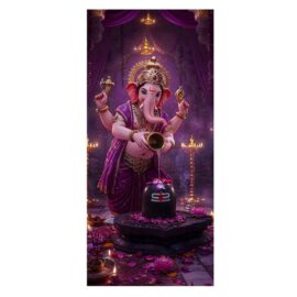 Ganesh Ji 3D Wall Customized UV Sheet (EW-002)