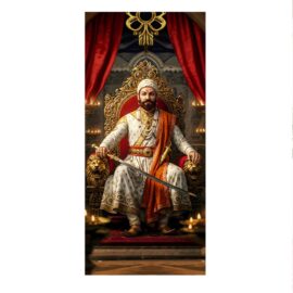Shivaji Maharaj 3D Wall Customized UV Sheet (EW-003)