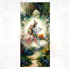 Radha Krishna 3D Customized UV Sheet (EW-001)