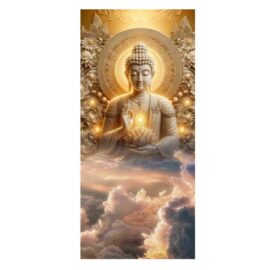 Buddha 3D Wall Customized UV Sheet (EW-004)